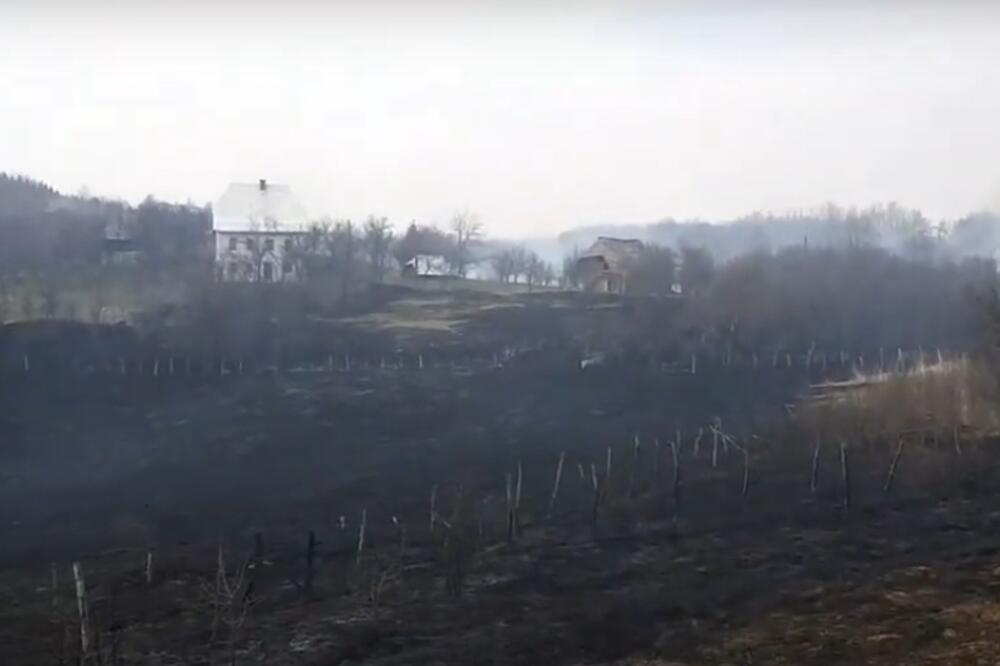 Požar u Matarugama, Foto: Služba zaštite i spasavanja Pljevlja