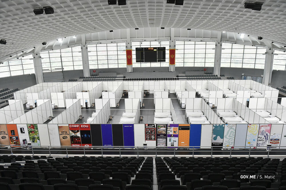 Privremena bolnica Bemax Arena, Foto: Saša Matić