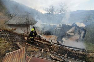 Bijelo Polje: Izgorjela kuća