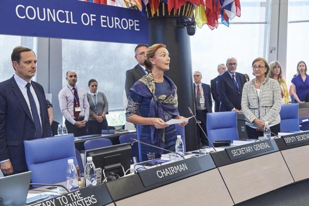 Ograničenja da budu srazmerna legiitmnom cilju: Pejčinović Burić (u sredini), Foto: Twitter