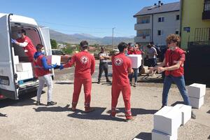 Crveni krst Crne Gore: Kontinuirano dijelimo humanitarnu pomoć