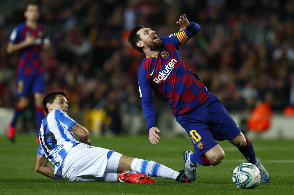 Detalj sa meča Barselone i Sosijedada, Foto: Beta/AP