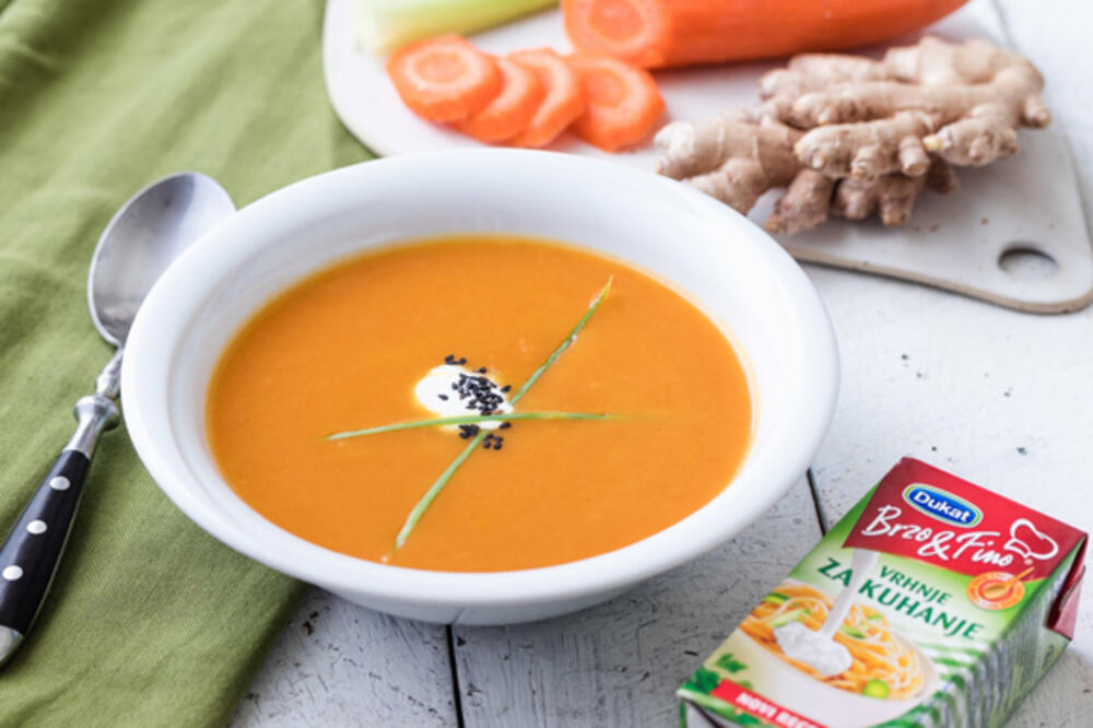 Krem čorba od šargarepe i đumbira
