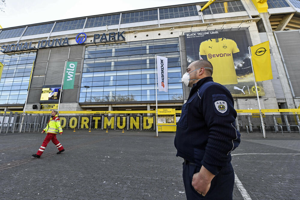 Stadion u Dortmundu za vrijeme koronavirusa, Foto: Martin Meissner