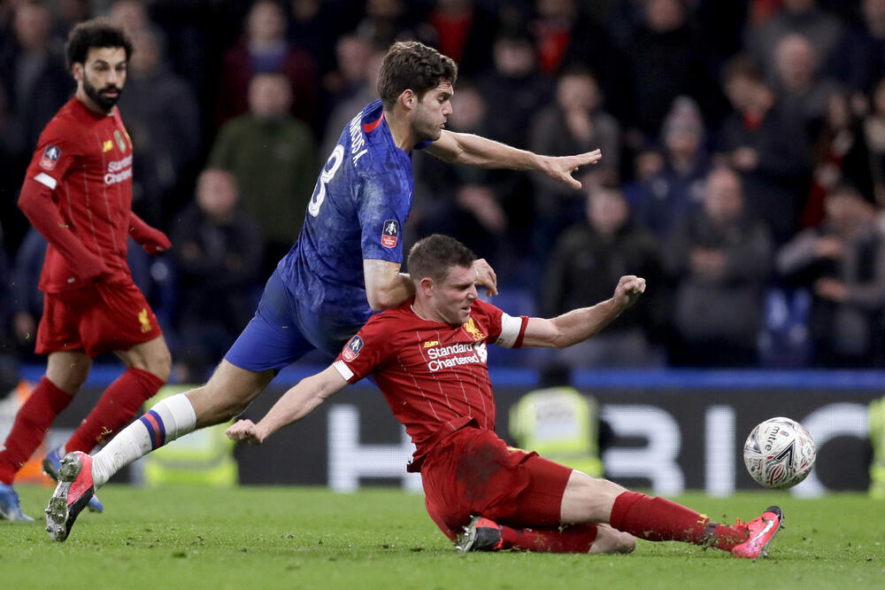 Milner i Markos Alonso, Foto: Kirsty Wigglesworth