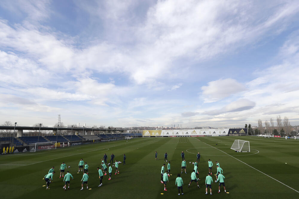 Fudbaleri Reala na treningu u februaru, Foto: Manu Fernandez