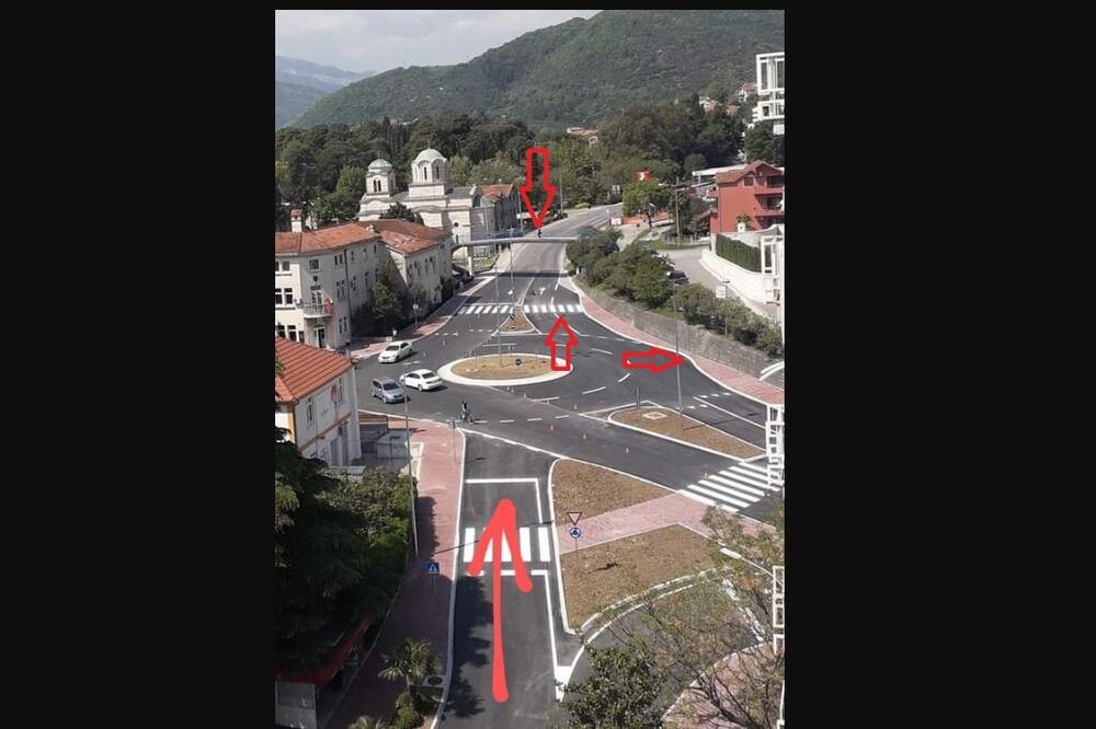 Novi kružni tok u Tivtu, Foto: Siniša Luković