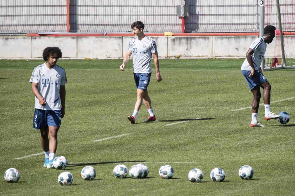 Trening fudbalera Bajerna, Foto: DPA