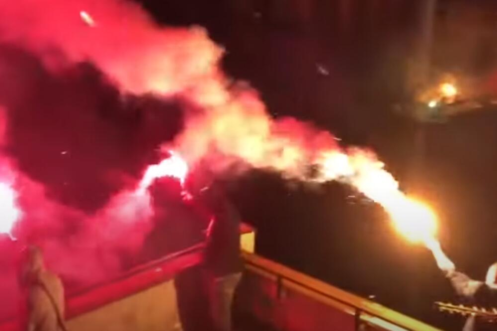 Sa protesta pristalica SNS-a, Foto: Screenshot