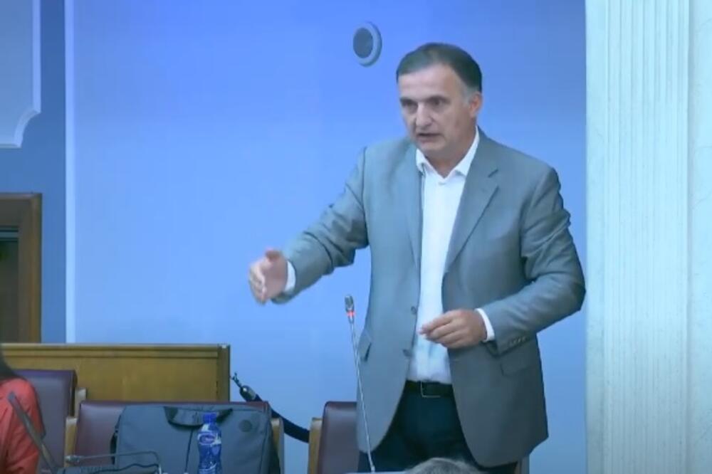 Milić u Skupštini Crne Gore, Foto: Screenshot/Skupština Crne Gore