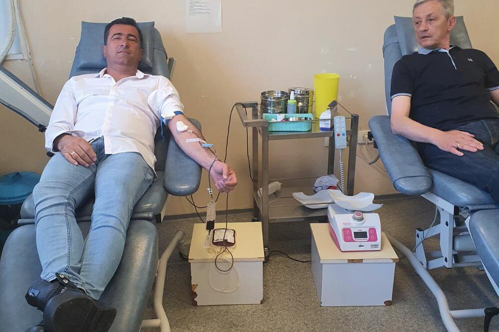 Sa akcije dobrovoljnog davanja krvi, Foto: Pivara
