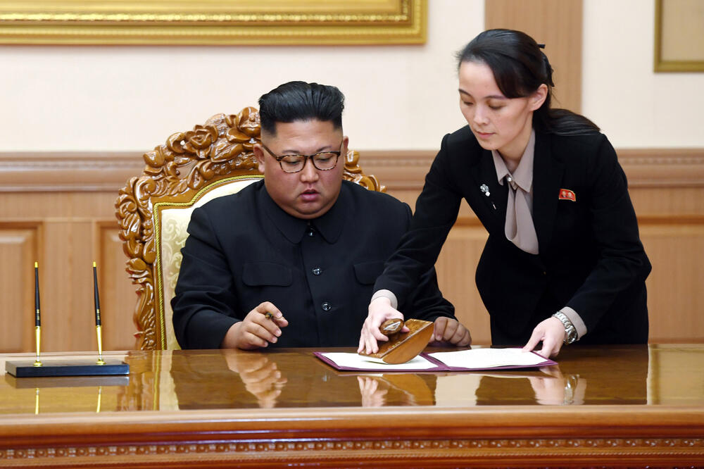 Kim Džong Un i Kim Jo Džong, Foto: AP