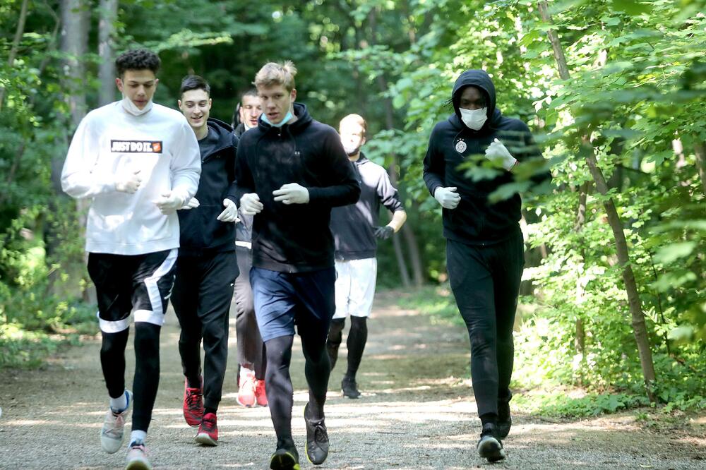 Košarkaši Partizana na treningu, Foto: BRANISLAV BOZIC