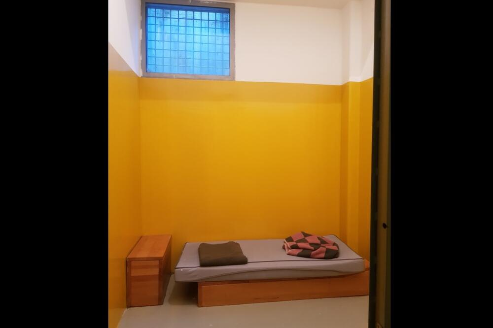 Svježe okrečene prostorije za zadržavanje u CB Podgorica, Foto: Savjet za građansku kontrolu rada policije