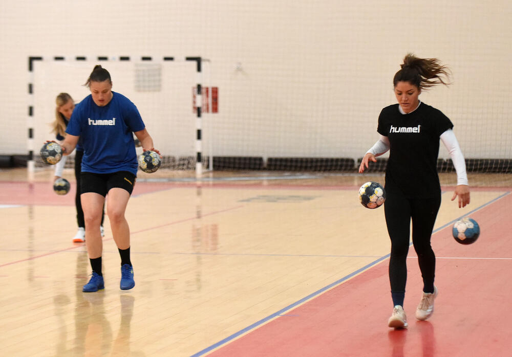 Trening rukometašica Budućnosti