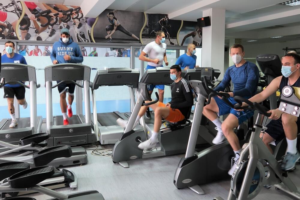 Barani na današnjeg treningu, Foto: KK Mornar