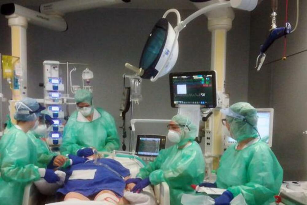 Detalj iz bolnice u italijanskom gradu Bergamo, Foto: Beta