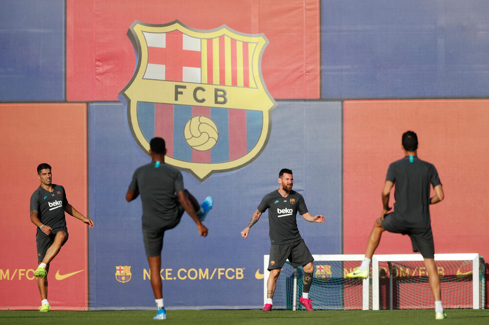 Trening fudbalera Barselone, Foto: ALBERT GEA