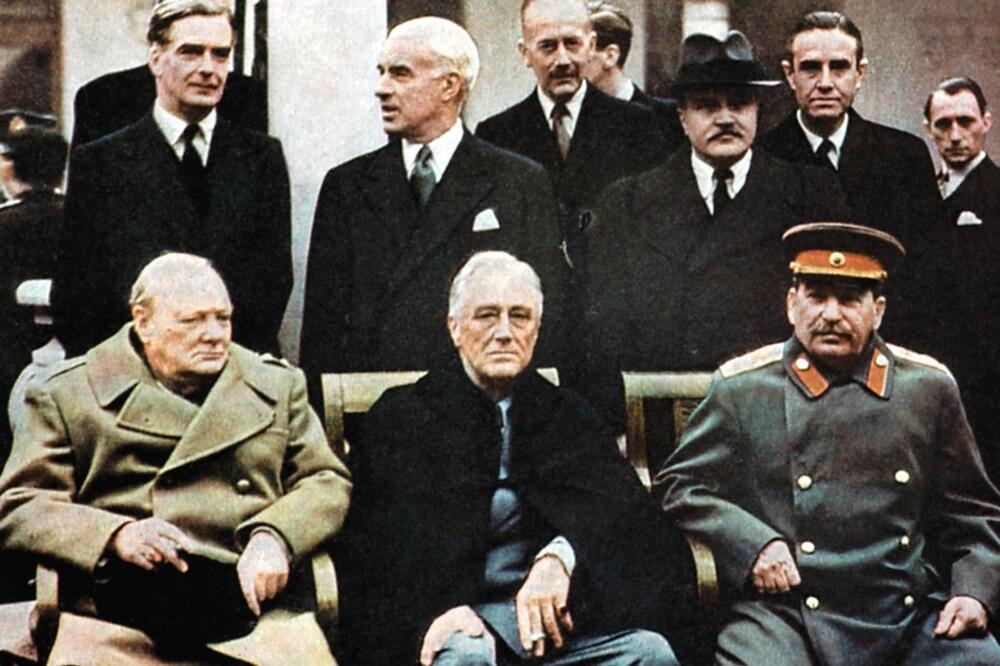Konferencija na Jalti 1945: Čerčil, Ruzvelt i Staljin, Foto: Wikipedia.com