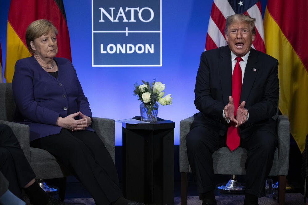 Angela Merkel Donald Tramp (arhivska fotografija), Foto: AP