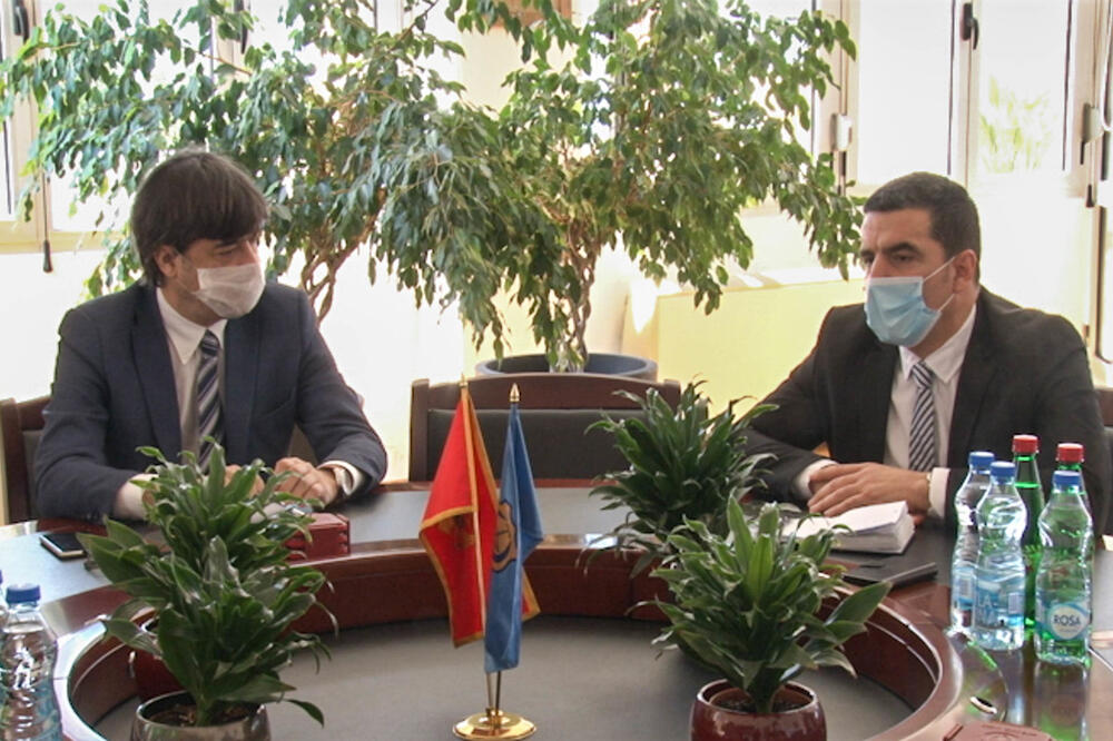 Jevrić i Kusovac na jučerašnjem sastanku, Foto: Opština Tivat