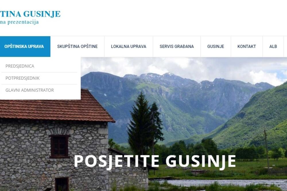 Izrazita netransparentnost u dijelu dostupnosti značajnih informacija: Sajt Opštine Gusinje