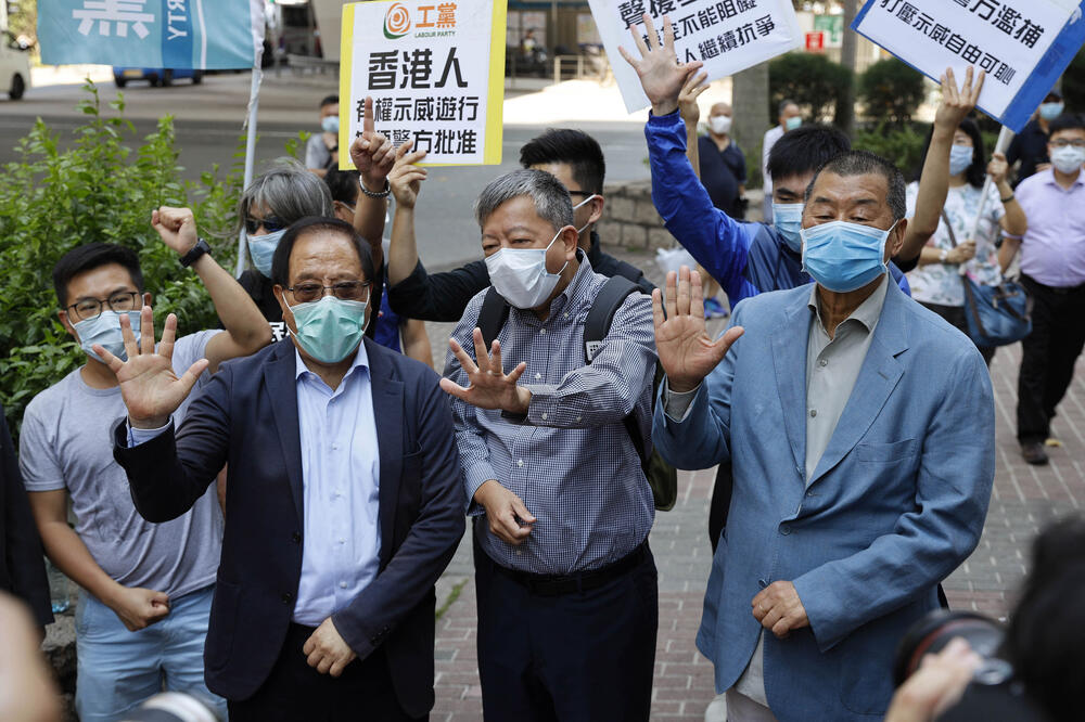 Detalj sa jednog od protesta u Hongkongu, Foto: Kin Cheung/AP/Beta