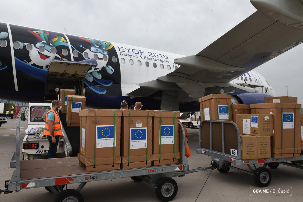 Dopremanje pomoći, Foto: Vlada Crne Gore