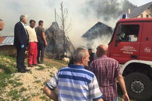 Rožaje: Fire engulfed houses and cottages, disaster averted