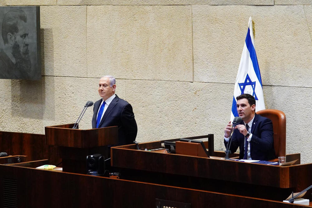 Netanjahu za govornicom, Foto: AP