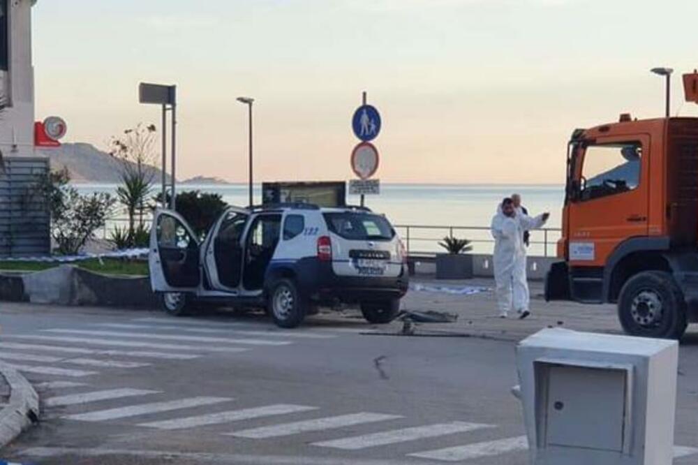 Uviđaj na mjestu gdje je Leković ubijen, Foto: Banjo Simić/Facebook