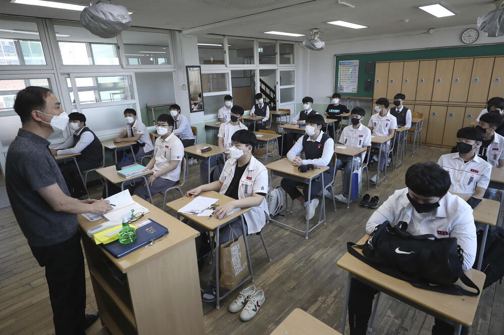 Detalj iz jedne južnokorejske škole, Foto: Beta/AP