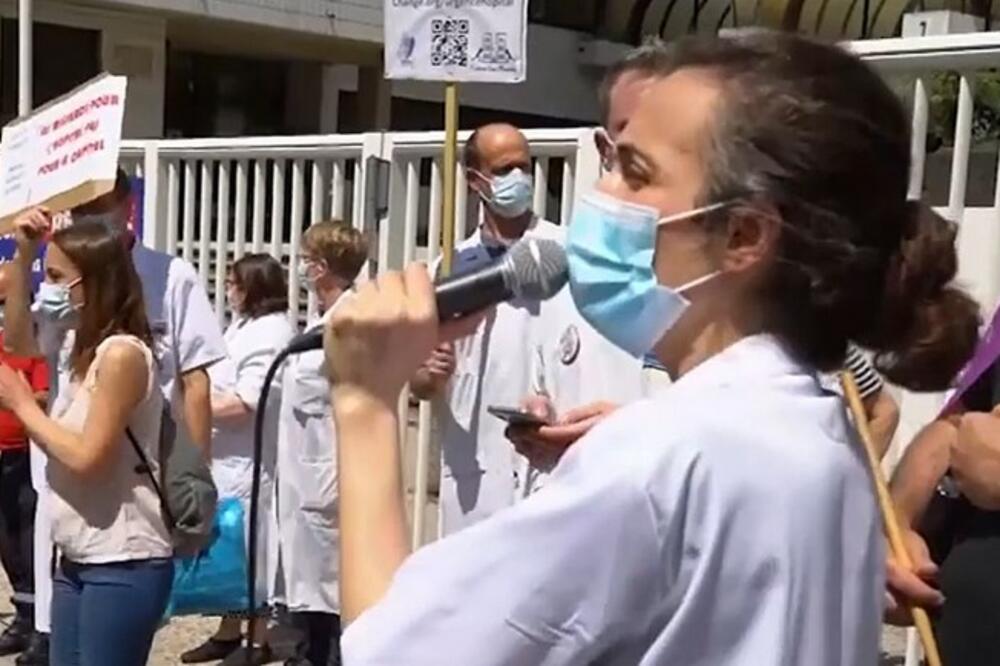 Sa protesta, Foto: Printscreen