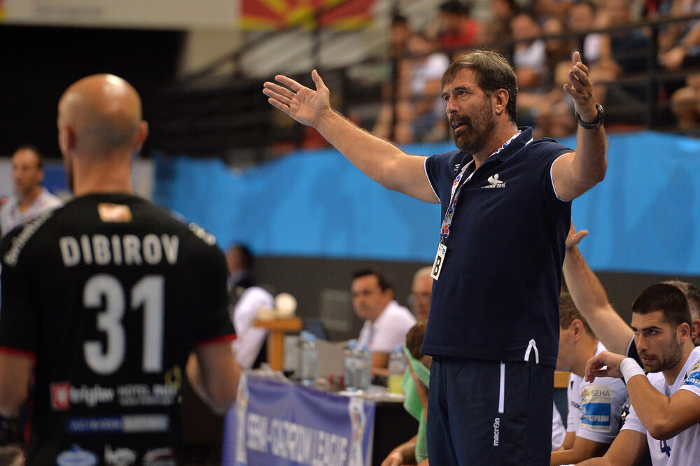 Ne isključuje mogućnost povratka u Skoplje kad riješi probleme: Veselin Vujović na utakmici sa Vardarom, Foto: SEHA liga