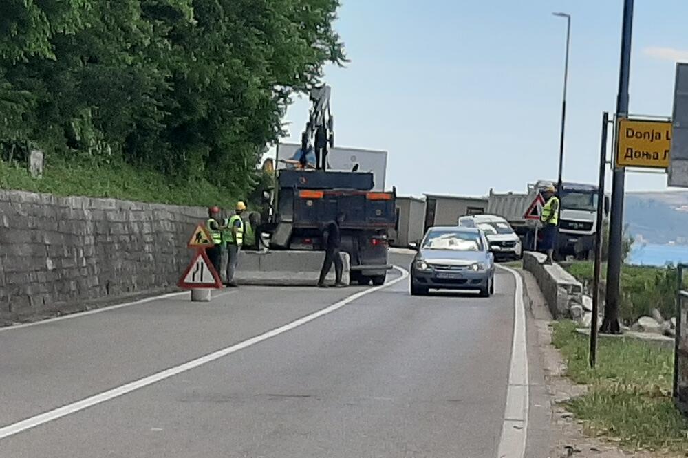 Danas na Jadranskoj magistrali u Opatovu, Foto: Siniša Luković