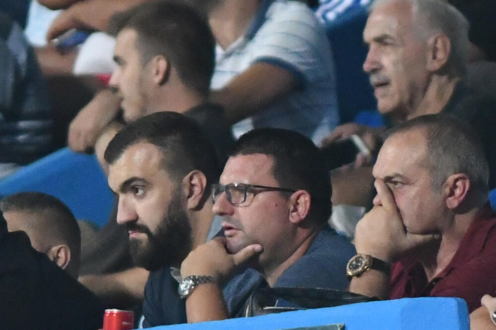 Duško Šarić i Nikola Peković na stadionu pod Goricom, Foto: Savo Prelević