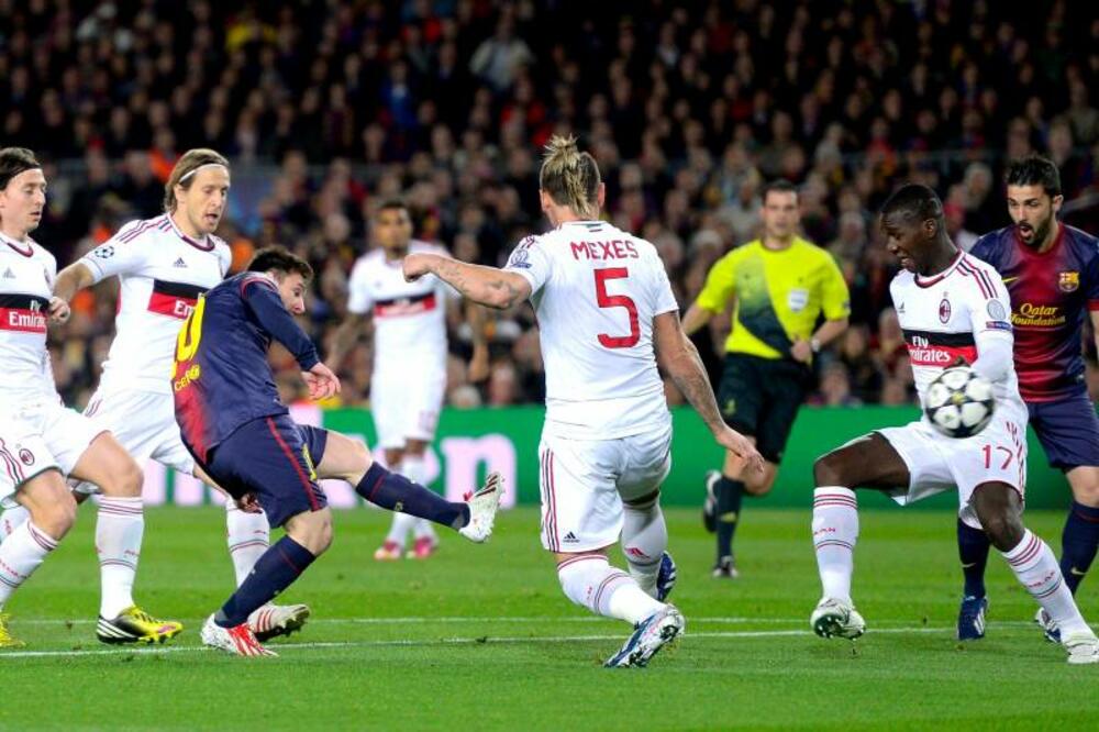 Mesi protiv Milana, Foto: AP