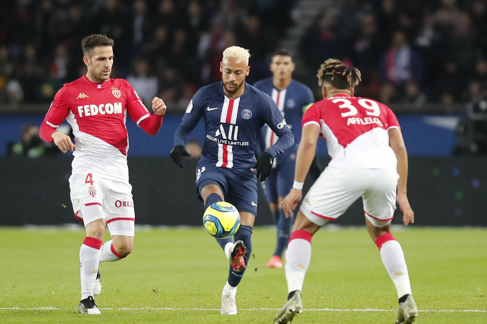 Sa meča PSŽ - Monako, Foto: AP