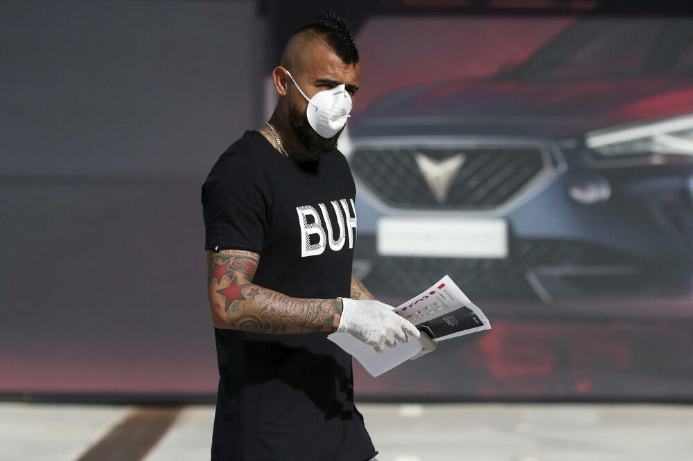 Vidal je odmah nakon objave pristupio treningu, Foto: Beta/AP