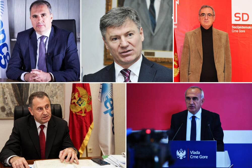 Noveljić, Radojica Luburić, Lompar, Đoko Krivokapić i Zoran Vukčević, Foto: URA