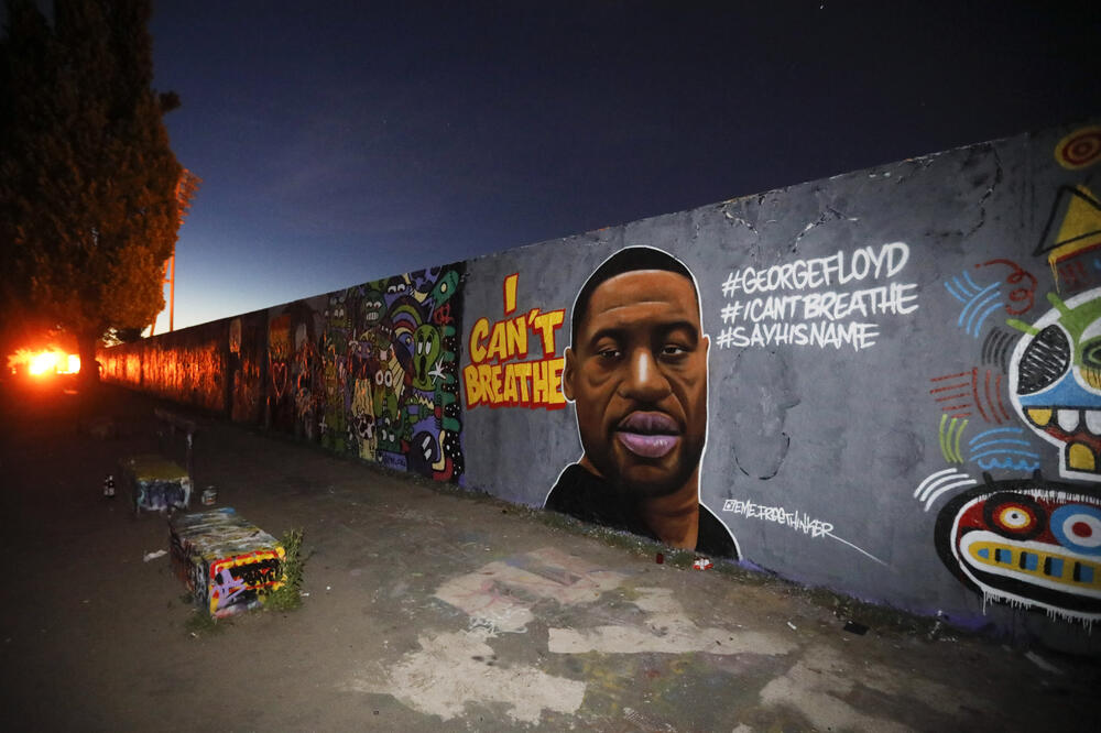 Grafit Džordža Flojda u Berlinu, Foto: AP Photo