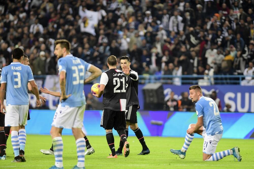 Sa meča Lacio - Juventus, Foto: AP