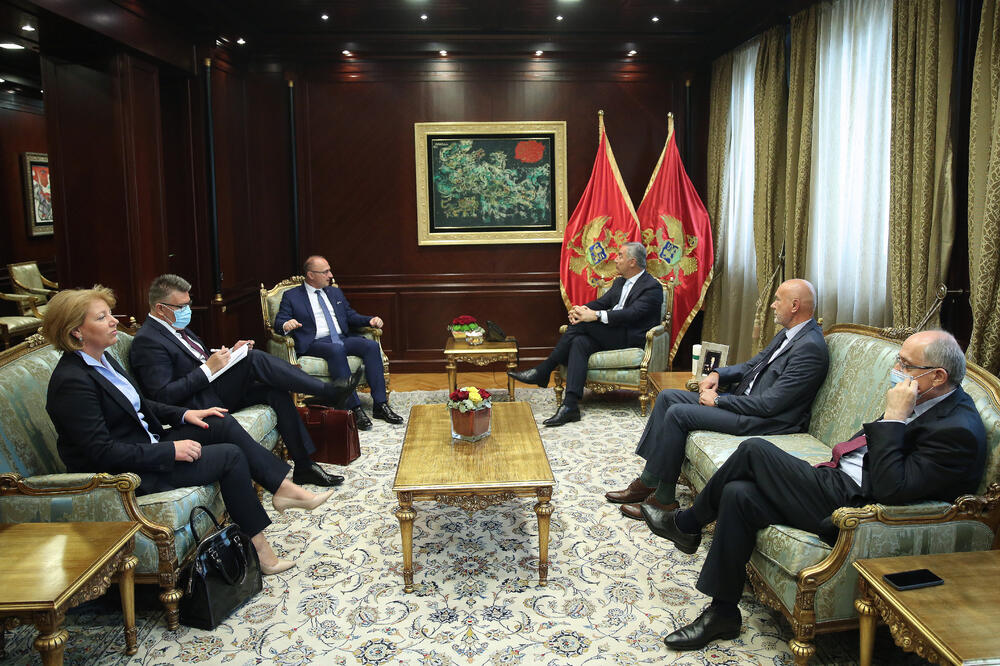Sa sastanka Đukanovića i Grlića Radmana, Foto: Kabinet predsjednika Crne Gore
