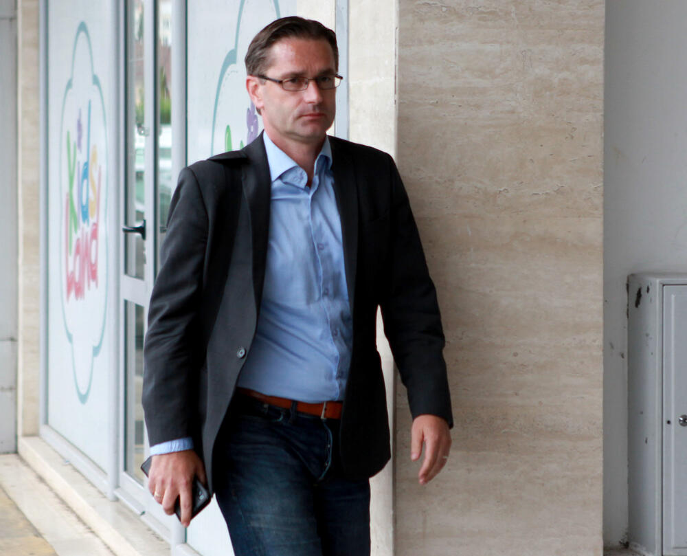 <p>Predsjednik Građanskog pokreta URA, Dritan Abazović, bio je jedini opozicioni lider na sastanku</p>