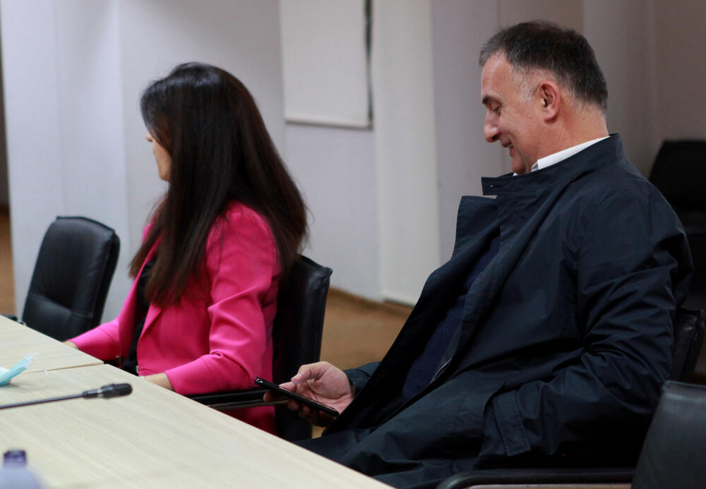 <p>Predsjednik Građanskog pokreta URA, Dritan Abazović, bio je jedini opozicioni lider na sastanku</p>