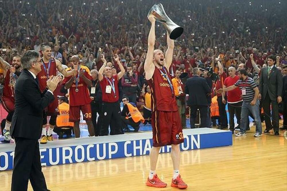 Košarkaši Galatasaraja slave trijumf u Evrokupu 2016., Foto: Eurocup