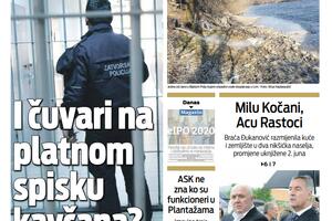 Naslovna strana "Vijesti" za 7. jun 2020.