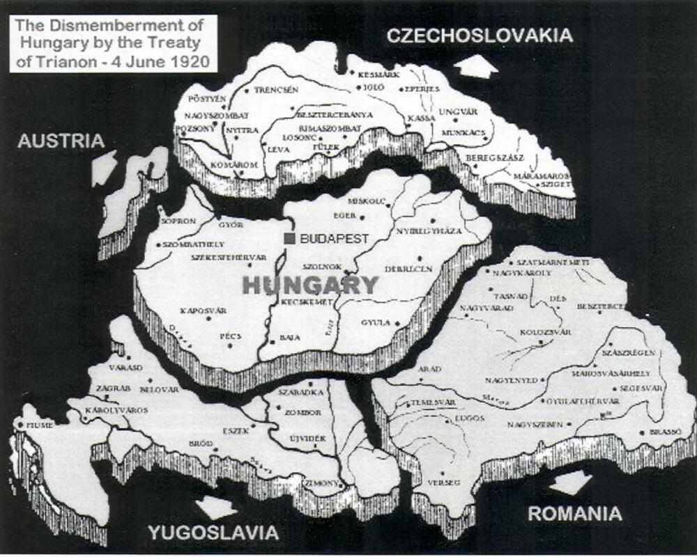 Mapa Mađarska