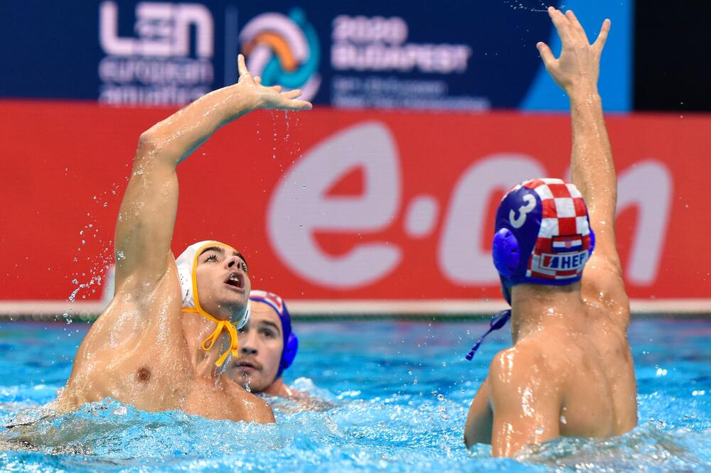 Sa utakmice Crna Gora - Hrvatska na Evropskom prvenstvu, Foto: Aleksandra Krupanič