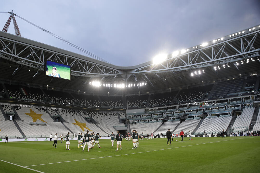 Detalj sa stadiona Juventusa pred večerašnji meč, Foto: AP